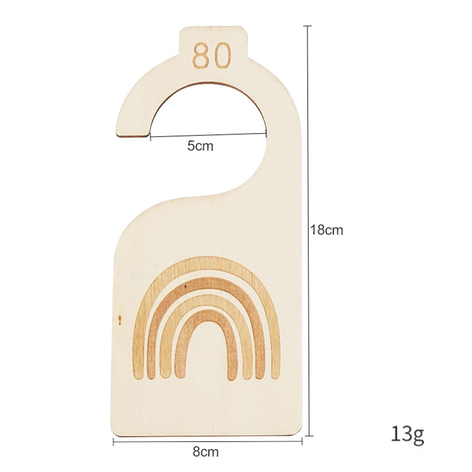 Baby Clothing Tags - 8Pcs Baby Closet Dividers Adorable Wood