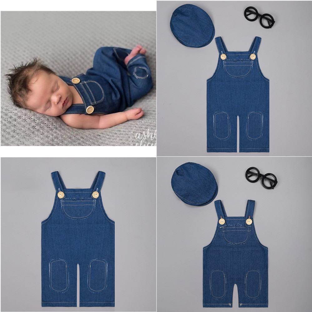 Baby Clothing Products - ❤️Newborn Photography Clothing Denim Overalls Studio