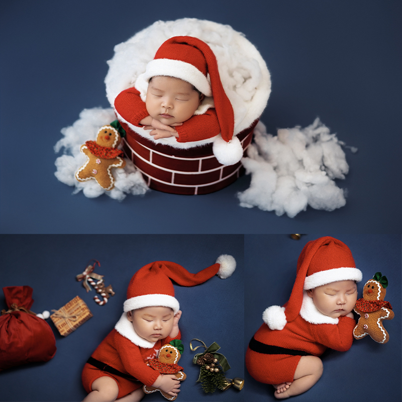 Baby Clothing Products - Santa Claus Newborn Photo Clothing Baby