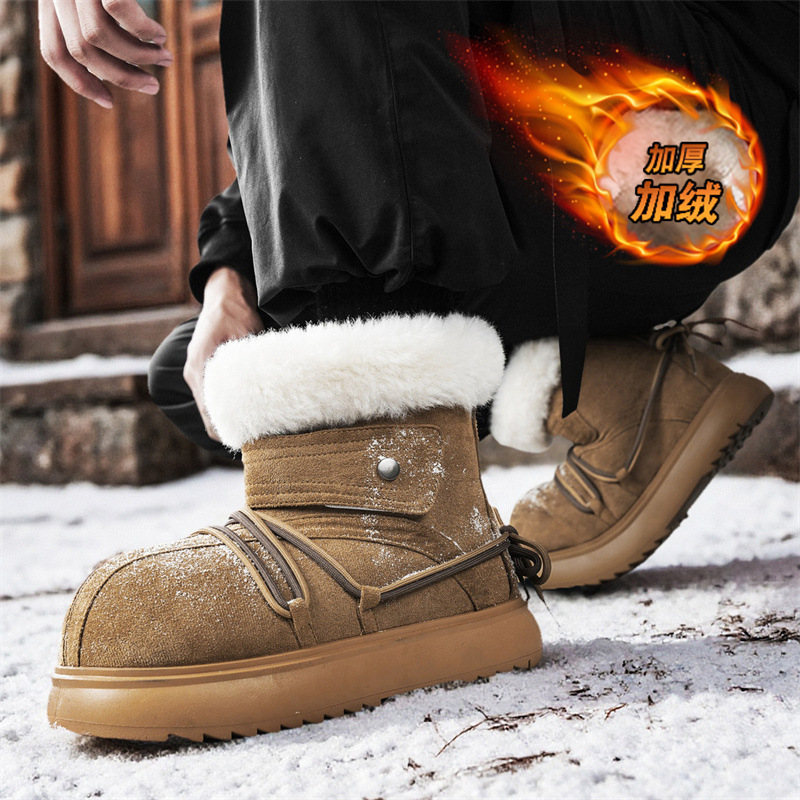 2025 New Winter Men Snow Boots - Soft Sole Booties review and price