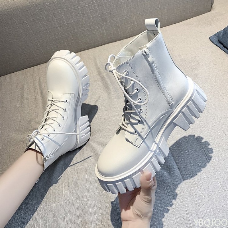 Thick soled lace up boots for  - Soft Sole Booties review and price
