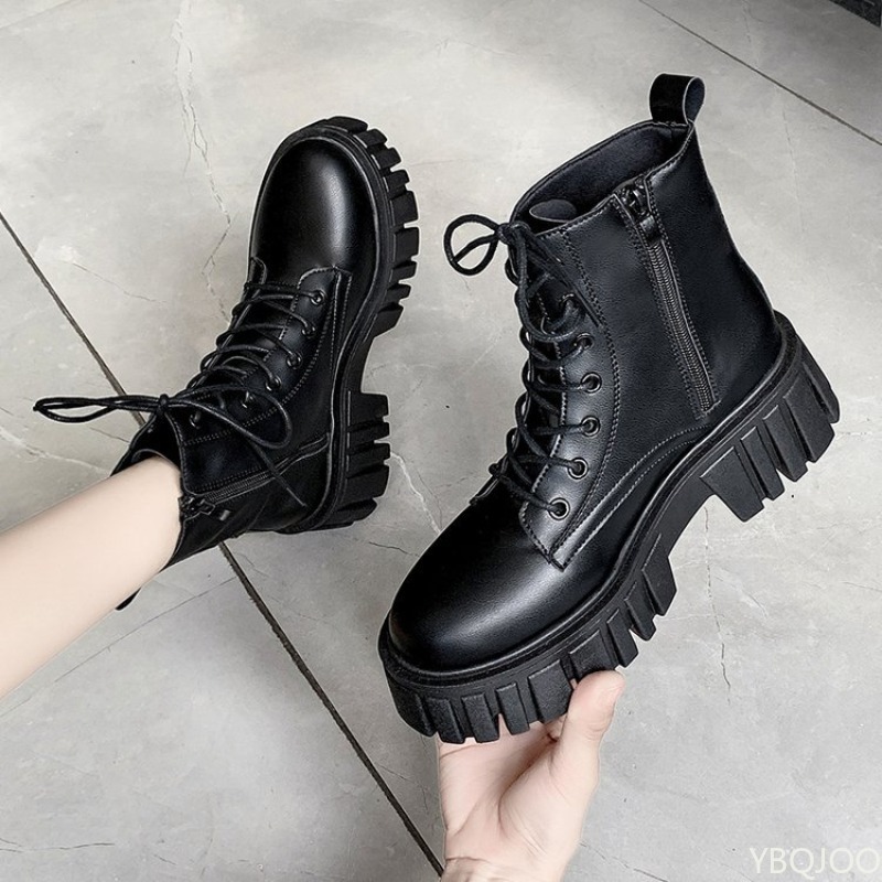 Thick soled lace up boots for  - Soft Sole Booties review and price