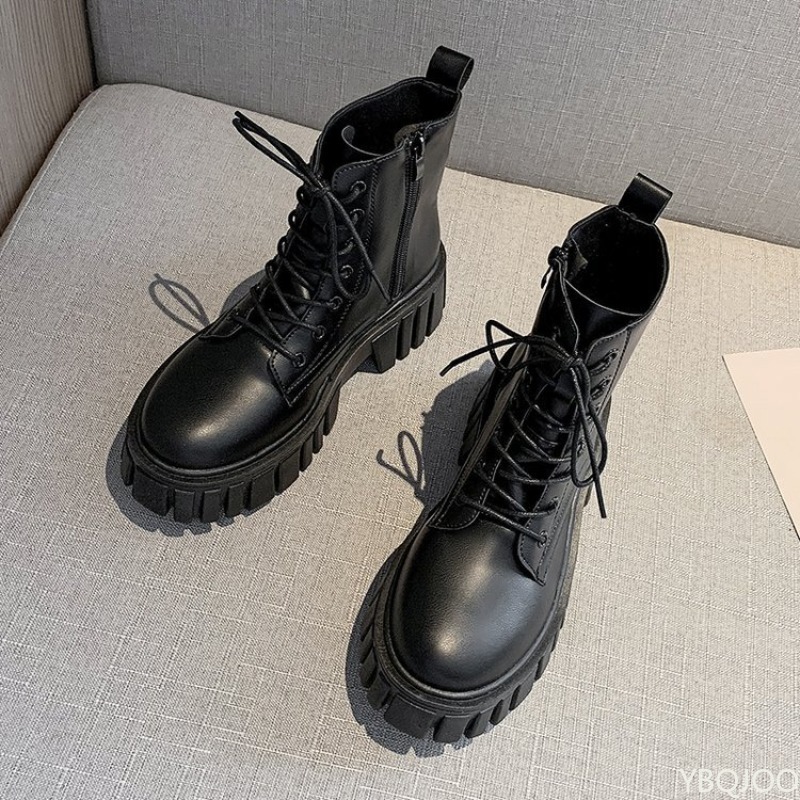 Thick soled lace up boots for  - Soft Sole Booties review and price