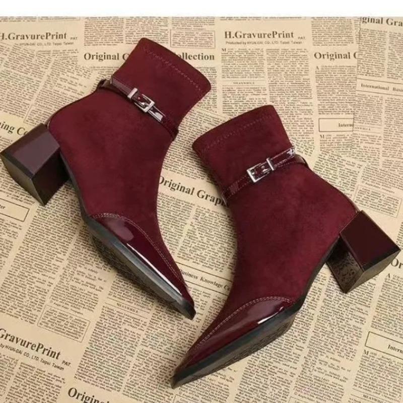 Belt Buckle Booties Fashion Sq - Soft Sole Booties review and price