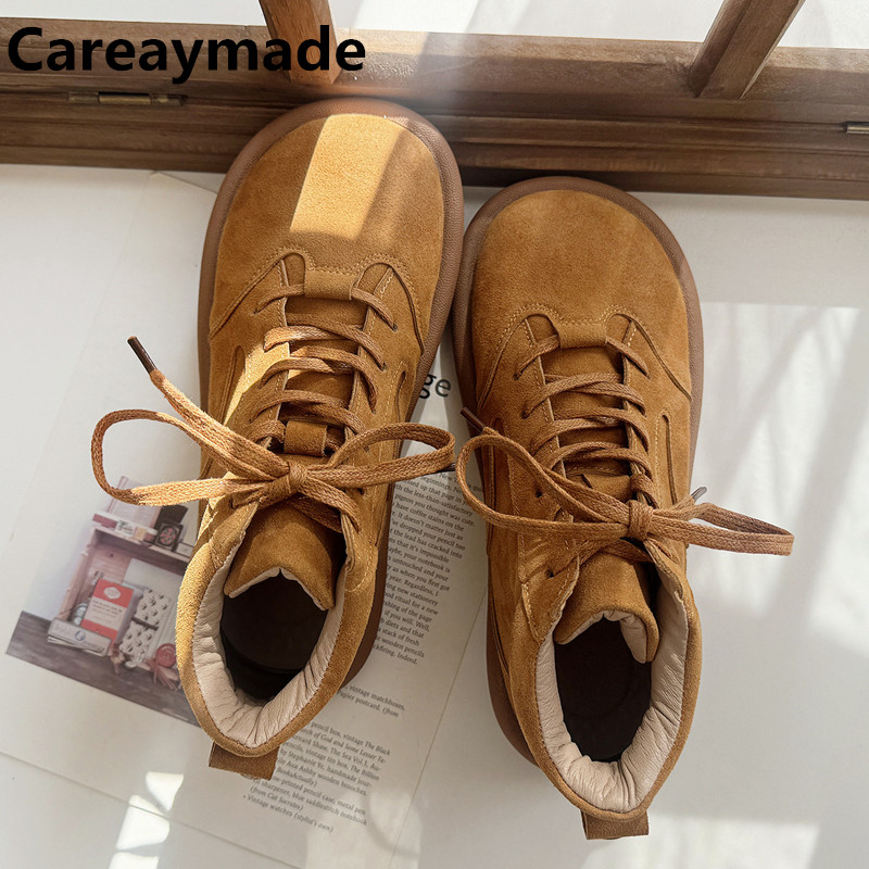 Careaymade-Genuine leather wid - Soft Sole Booties review and price